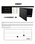 DAWODY Purse made from Mango Leather Cayman Black UNIQUE PRODUCT 1 In the world - dawody-science-fashion