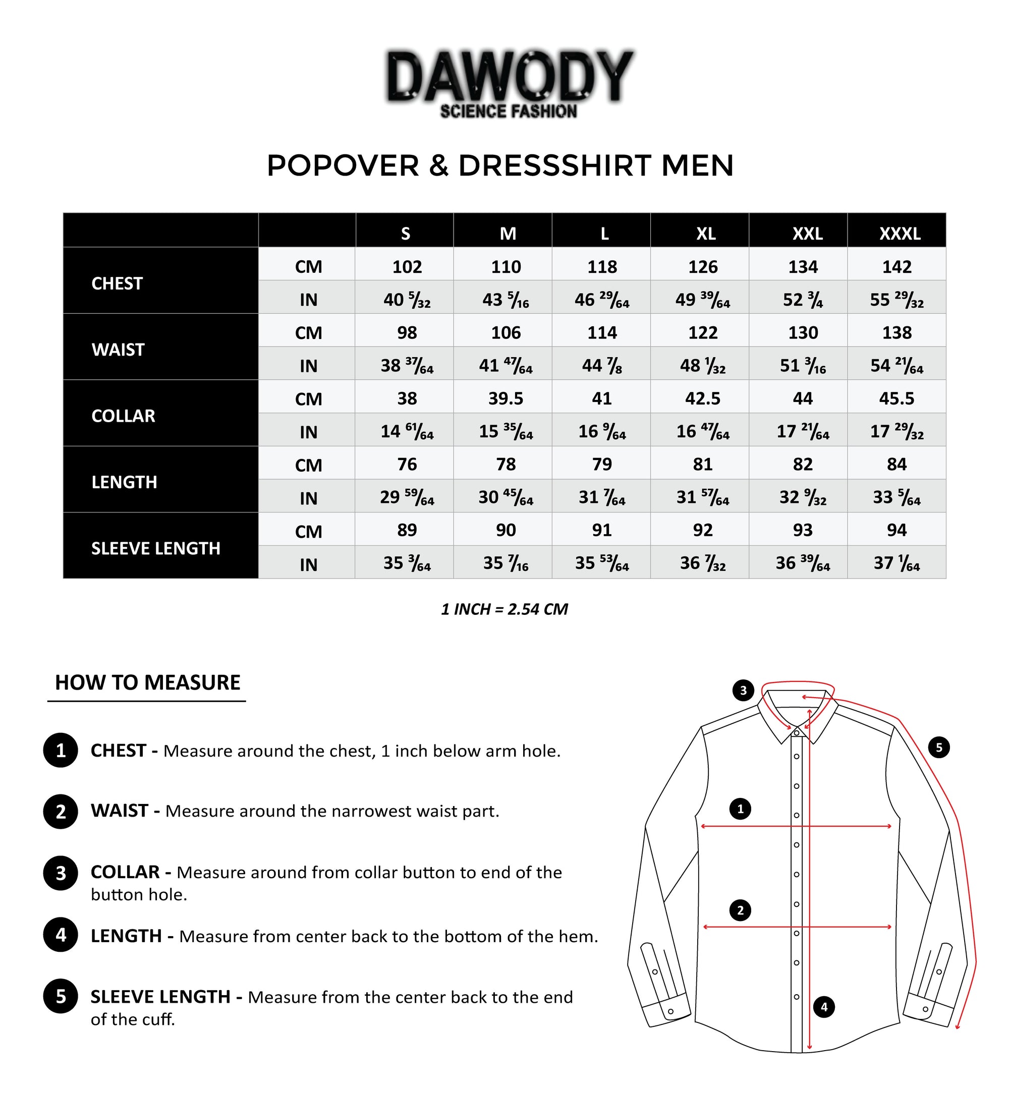 DAWODY Smart Dresshirt - dawody-science-fashion